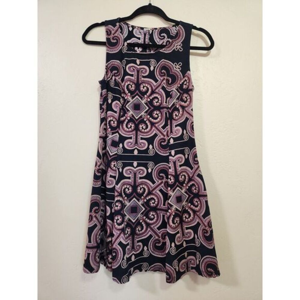 Chan Luu A Line Sleeveless Dress Black and Red Size Small